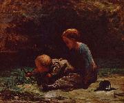Honore Daumier, Madchen und Kind